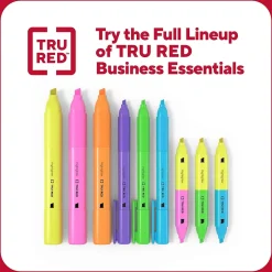 TRU RED ™ Tank Highlighter with Grip, Chisel Tip, Assorted, 12/Pack (TR54585) Outlet