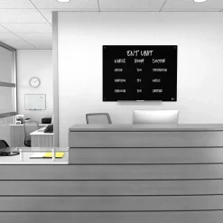 ™ Tempered Glass Dry Erase Board, Black, 4' x 3' (TR61200) Dry Erase