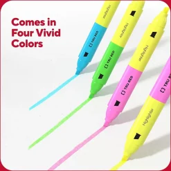 TRU RED ™ Twin Tip Highlighters, Chisel Tip, Assorted Colors, 3/Pack (TR57834) Clearance