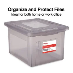 TRU RED ™ Weather-Resistant File Box, Letter/Legal, Frost Gray, 4/Carton (TR57623CT) Discount