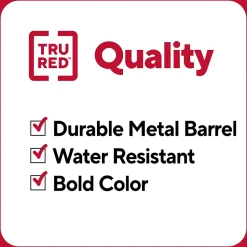 TRU RED ™ XL Tank Permanent Marker, Chisel Tip, Black (TR56933)