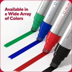TRU RED ™ XL Tank Permanent Markers, Chisel Tip, Assorted, 4/Pack (TR56935) Clearance