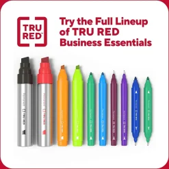 TRU RED ™ XL Tank Permanent Markers, Chisel Tip, Assorted, 4/Pack (TR56935) Clearance