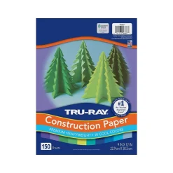 Sale 9" x 12" Construction Paper, Cool Assorted, 150 Sheets/Pack (P6687) Construction Paper