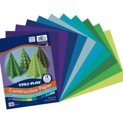 Sale 9" x 12" Construction Paper, Cool Assorted, 150 Sheets/Pack (P6687) Construction Paper