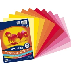 Discount 9" x 12" Construction Paper, Warm Assorted, 150 Sheets/Pack (P6686) Construction Paper