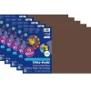 Hot Tru-Ray® Construction Paper, Dark Brown, 12" x 18", 50 Sheets Per Pack, 5 Packs (PAC103056-5) Construction Paper