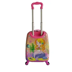 TUCCI 17" Hardside Carry-On Suitcase, 3-Wheeled Spinner, TSA Checkpoint Friendly, Pink (T0392-Goldymerm)
