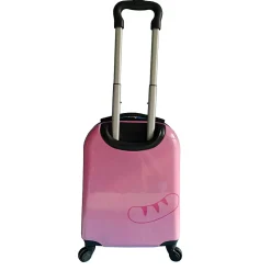 TUCCI 11" Hardside Carry-On Suitcase, 4-Wheeled Spinner, TSA Checkpoint Friendly, Pink (T0394-CuteKitty)