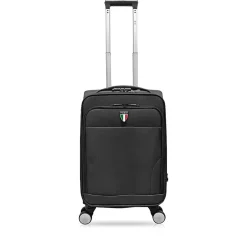 TUCCI Hardside Carry-On Suitcase, 4-Wheeled Spinner, TSA Checkpoint Friendly, Charcoal (T0473-20in-CHL)