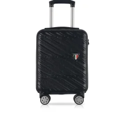 TUCCI Hardside Carry-On Suitcase, 4-Wheeled Spinner, TSA Checkpoint Friendly (T0476-17in-BLK)