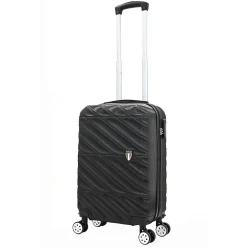 TUCCI Hardside Spinner Carry-On Luggage Set, TSA Checkpoint Friendly (T0533-04PC-BLK)