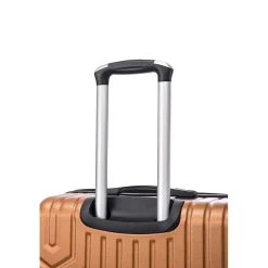 TUCCI Hardside Spinner Carry-On Luggage Set, TSA Checkpoint Friendly, Bronze Gold (S0567-03PC-BRGL)