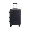 TUCCI Italy FLETTERE 22.8" Hardside Carry-On Suitcase, 8-Wheeled Spinner, Black (T0281-20in-BLK)