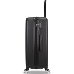 TUCCI 2-Piece Hardside Spinner Luggage Set, TSA Checkpoint Friendly, Black (S0536-02PC-BLK)