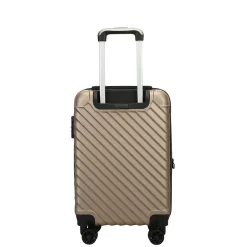 TUCCI 2-Piece Hardside Spinner Carry-On Luggage Set, TSA Checkpoint Friendly, Champagne (T0293-02PC-CHAM)
