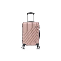 TUCCI 3-Piece Hardside Spinner Carry-On Luggage Set, TSA Checkpoint Friendly, Rose Gold (S0567-03PC-RGD)