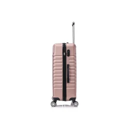 TUCCI 3-Piece Hardside Spinner Carry-On Luggage Set, TSA Checkpoint Friendly, Rose Gold (S0567-03PC-RGD)