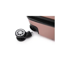 TUCCI 3-Piece Hardside Spinner Carry-On Luggage Set, TSA Checkpoint Friendly, Rose Gold (S0567-03PC-RGD)