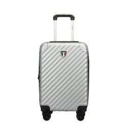 TUCCI 2-Piece Hardside Spinner Carry-On Luggage Set, TSA Checkpoint Friendly (T0293-02PC-SLV)