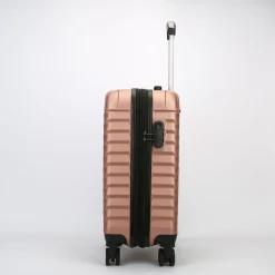 TUCCI 2-Piece Hardside Spinner Carry-On Luggage Set, TSA Checkpoint Friendly, Rose Gold (T0293-02PC-RGD)