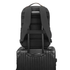 Backpacks<TUCCI SwiftPack Laptop Backpack, Medium, Black (T0634)