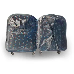 TUCCI Zooland Hardside Carry-On Suitcase, 4-Wheeled Spinner, TSA Checkpoint Friendly, Blue (T0498-Zooland)