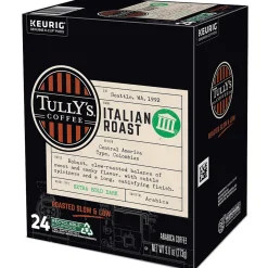 Keurig K-Cups<Tully's Coffee Italian Coffee Keurig® K-Cup® Pods, 96/Carton (GMT193019CT)