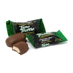 Chocolate<Turbo Truffle s Energy Chocolate Truffles Mint Madness, 50/Pack (220-00987)