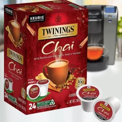 Keurig K-Cups<Twinings Chai Tea, Keurig® K-Cup® Pods, 24/Box (TNA09954)