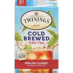 Tea<Twinings Cold Brewed English Classic Tea Bags, 20/Box (F07409)