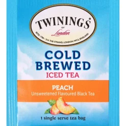 Tea<Twinings Cold Brewed Peach Tea Bags, 20/Box (F10055)