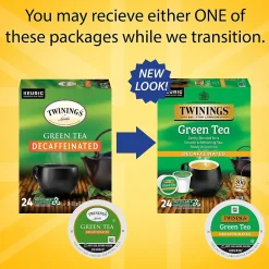 Keurig K-Cups<Twinings Decaf Green Tea, Keurig® K-Cup® Pods, 24/Box (TNA90557)