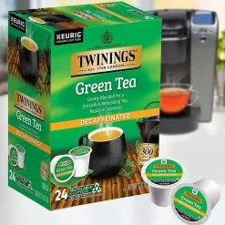 Keurig K-Cups<Twinings Decaf Green Tea, Keurig® K-Cup® Pods, 24/Box (TNA90557)