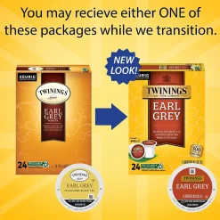 Keurig K-Cups<Twinings Earl Grey Black Tea, Keurig® K-Cup® Pods, 24/Box (TNA85783)