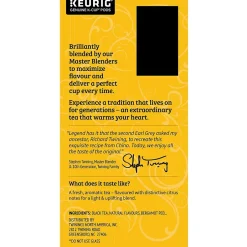 Keurig K-Cups<Twinings Earl Grey Black Tea, Keurig® K-Cup® Pods, 24/Box (TNA85783)