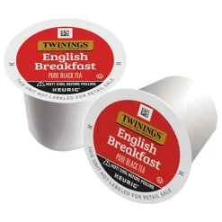 Keurig K-Cups<Twinings English Breakfast Black Tea, Keurig® K-Cup® Pods, 24/Box (TNA85780)