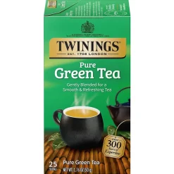 Tea<Twinings Green Tea Bags, 25/Box (TNA51732)