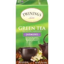 Tea<Twinings Green with Jasmine Tea Bags, 25/Box (TNA51800)