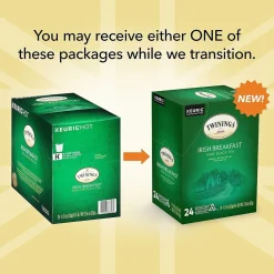 Keurig K-Cups<Twinings Irish Breakfast Black Tea, Keurig® K-Cup® Pods, 24/Box (TNA87303)