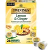 Keurig K-Cups<Twinings Lemon & Ginger Herbal Tea, Keurig® K-Cup® Pods, 24/Box (TNA89556)