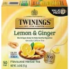 Tea<Twinings Lemon and Ginger Herbal Tea Bags, 50/Box (F14990)