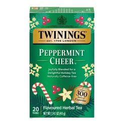 Tea<Twinings of London Decaf Peppermint Herbal Tea Bags, 20/Box (F14721)
