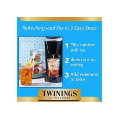 Keurig K-Cups<Twinings Probiotics+ Herbal Lemon & Ginger Tea, Keurig® K-Cup® Pods, 24/Box (F16930)