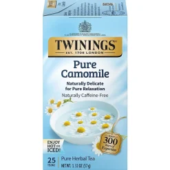 Tea<Twinings Pure Camomile Herbal Tea Bags, 25/Box (TNA85142)