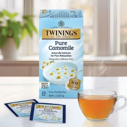 Tea<Twinings Pure Camomile Herbal Tea Bags, 25/Box (TNA85142)