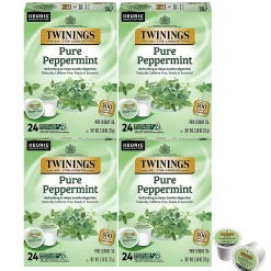 Keurig K-Cups<Twinings Pure Peppermint Herbal Tea, Keurig® K-Cup® Pods, 96/Carton (TNA85813CT)