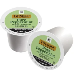 Keurig K-Cups<Twinings Pure Peppermint Herbal Tea, Keurig® K-Cup® Pods, 96/Carton (TNA85813CT)