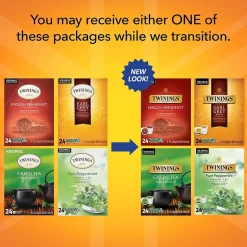Keurig K-Cups<Twinings Variety Pack Assorted Teas, Keurig® K-Cup® Pods, 96/Carton (TNA54192)