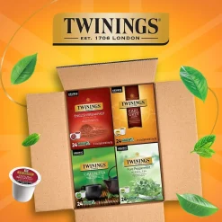 Keurig K-Cups<Twinings Variety Pack Assorted Teas, Keurig® K-Cup® Pods, 96/Carton (TNA54192)